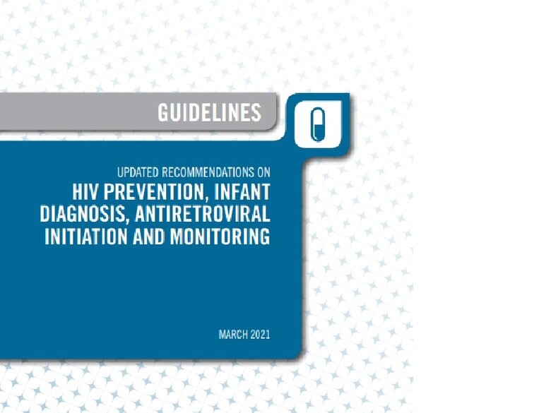 WHO: Updated Recommendations On HIV Prevention, Infant Diagnosis ...